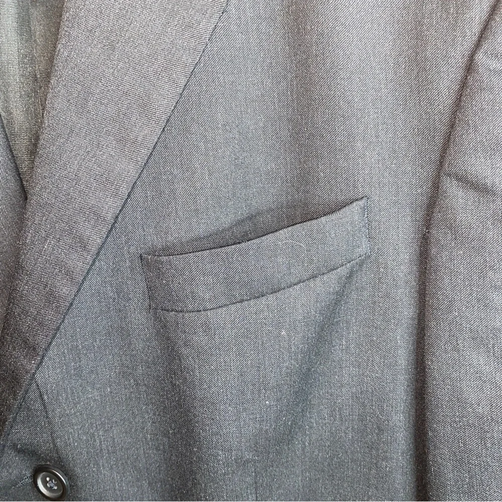 Nautica Gray Sport Coat Classic Single-Breasted Blazer 100% wool